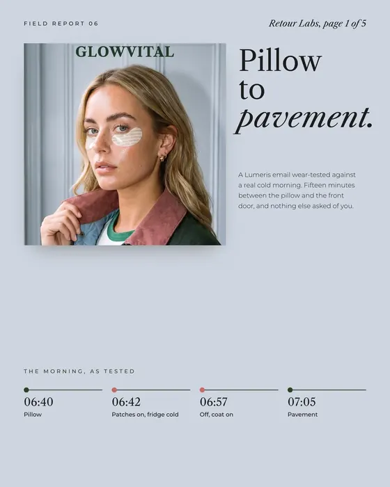 Email case 06: Pillow to pavement
